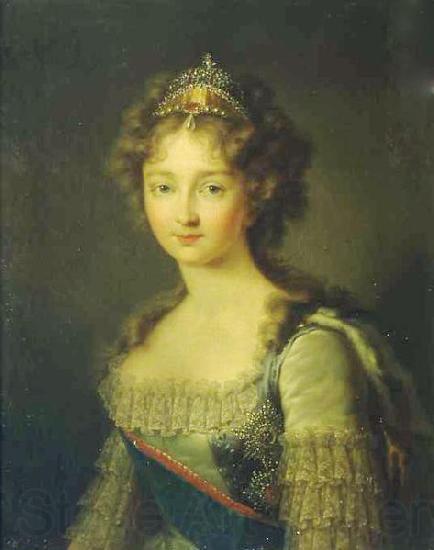 Gerhard von Kugelgen Portrait of Empress Elizabeth Alexeievna Germany oil painting art
